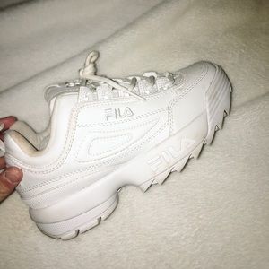 NEW White FILA Sneakers.